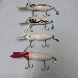 Whopper Stopper Hellbender Fishing Lures Vintage Lot of 4 4 Colorways